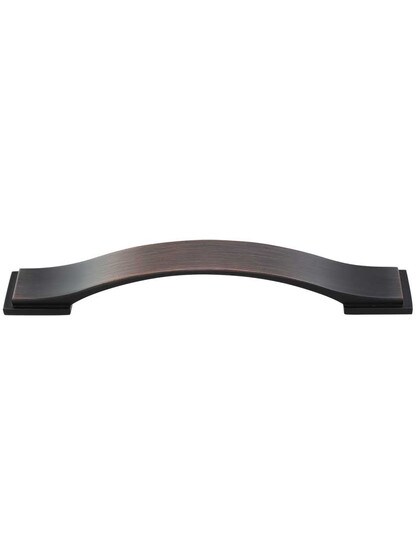 Mirada Strap Cabinet Pull - 5 inch Center-to-Center in Brushed Oil Rubbed Bronze.